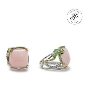 Plunder Designs Sunny Froggy Ring Size 7-NWT